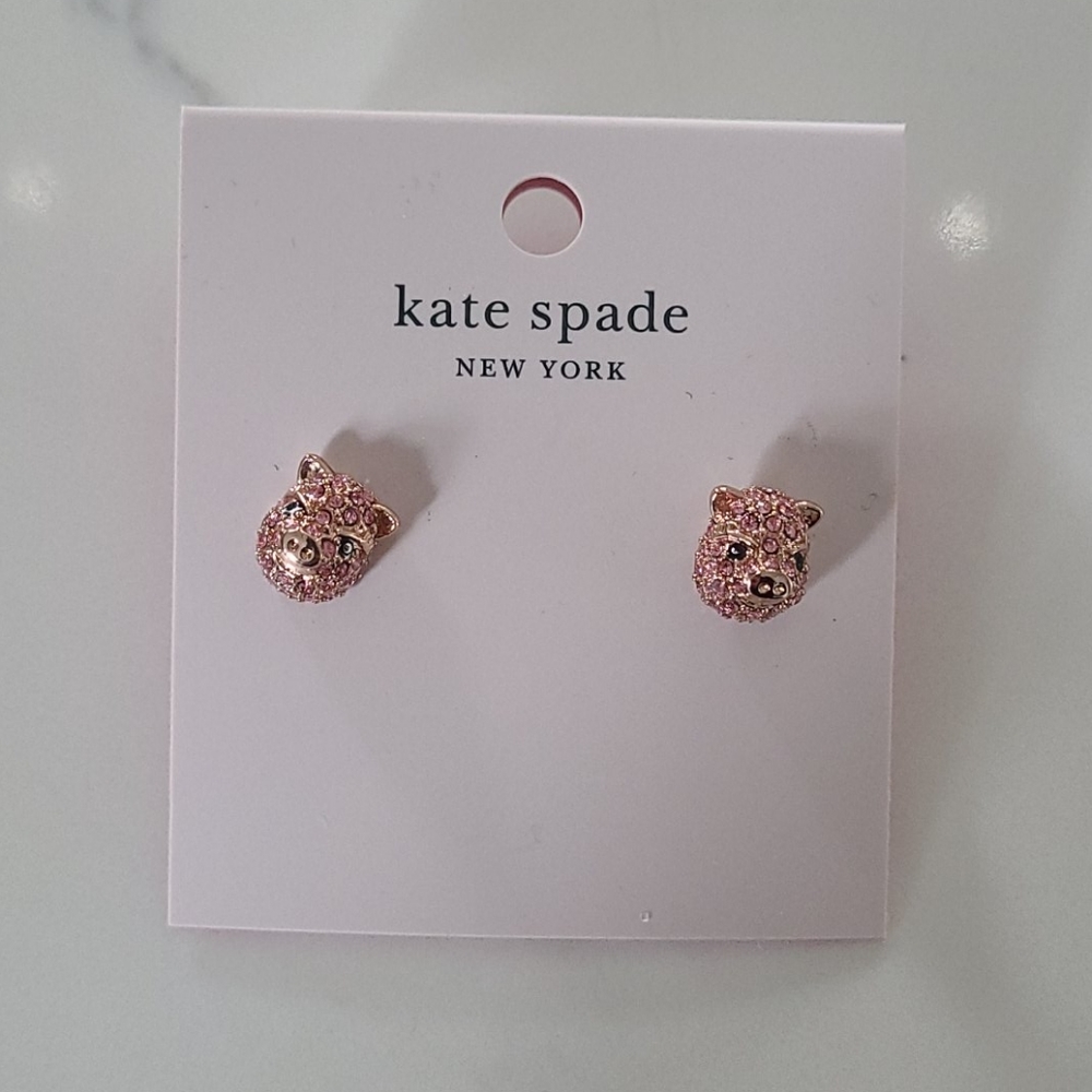 Kate Spade pig Stud Earrings
